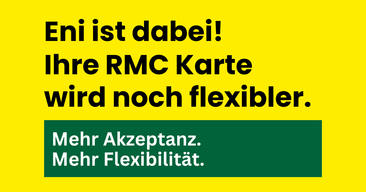 RMC gibt’s jetzt auch bei Eni – österreichweit!