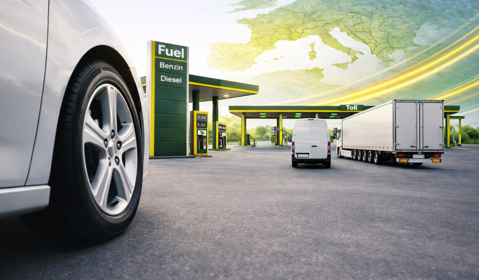 RMC tankpas / vlootkaart – efficiënt tanken en professioneel vlootbeheer in Europa. 