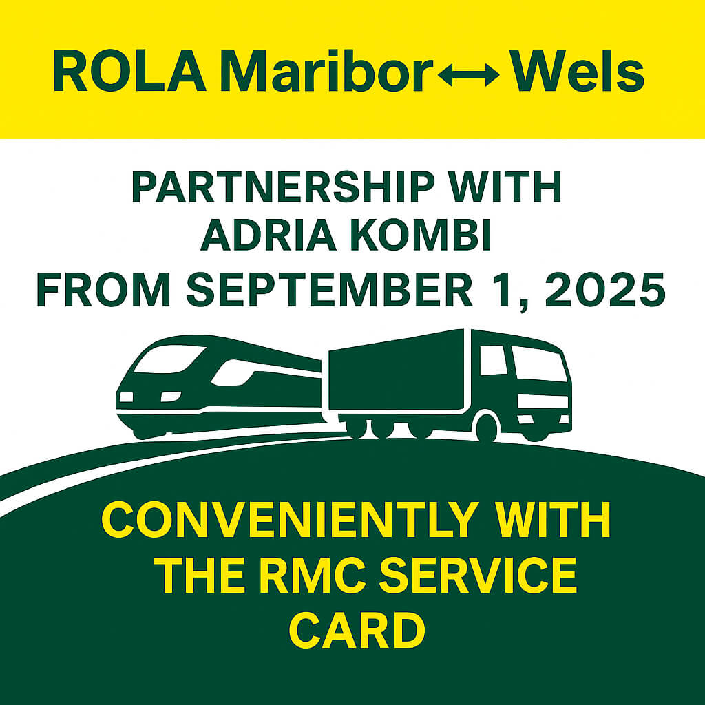 ROLA Maribor ↔ Wels in partnership with Adria Kombi