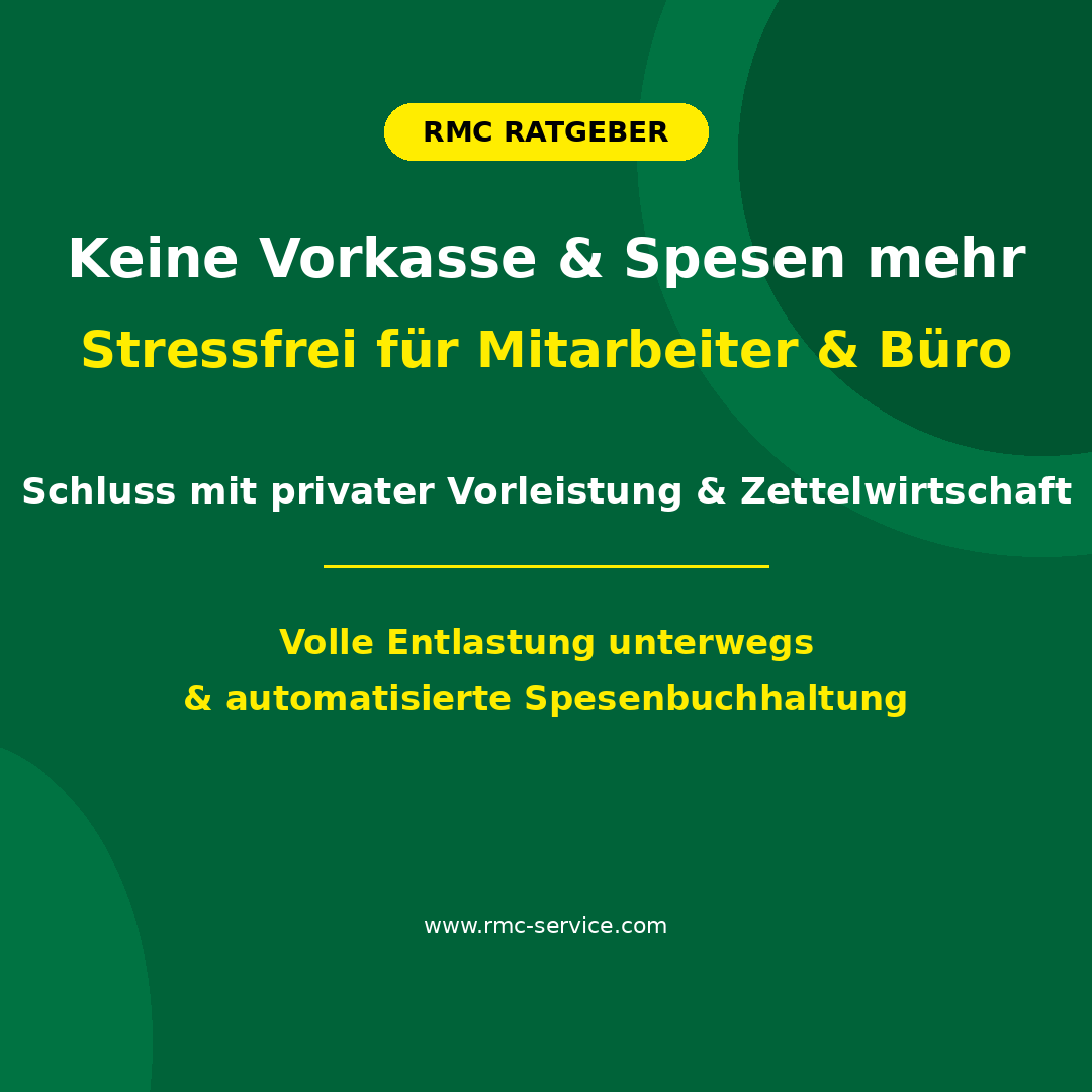 Spesen-Entlastung für die Buchhaltung dank RMC