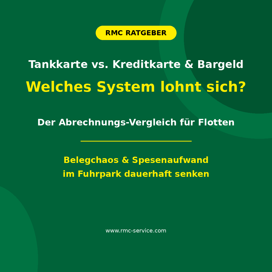 Tankkarte vs. Kreditkarte &amp; Bargeld im Vergleich | RMC