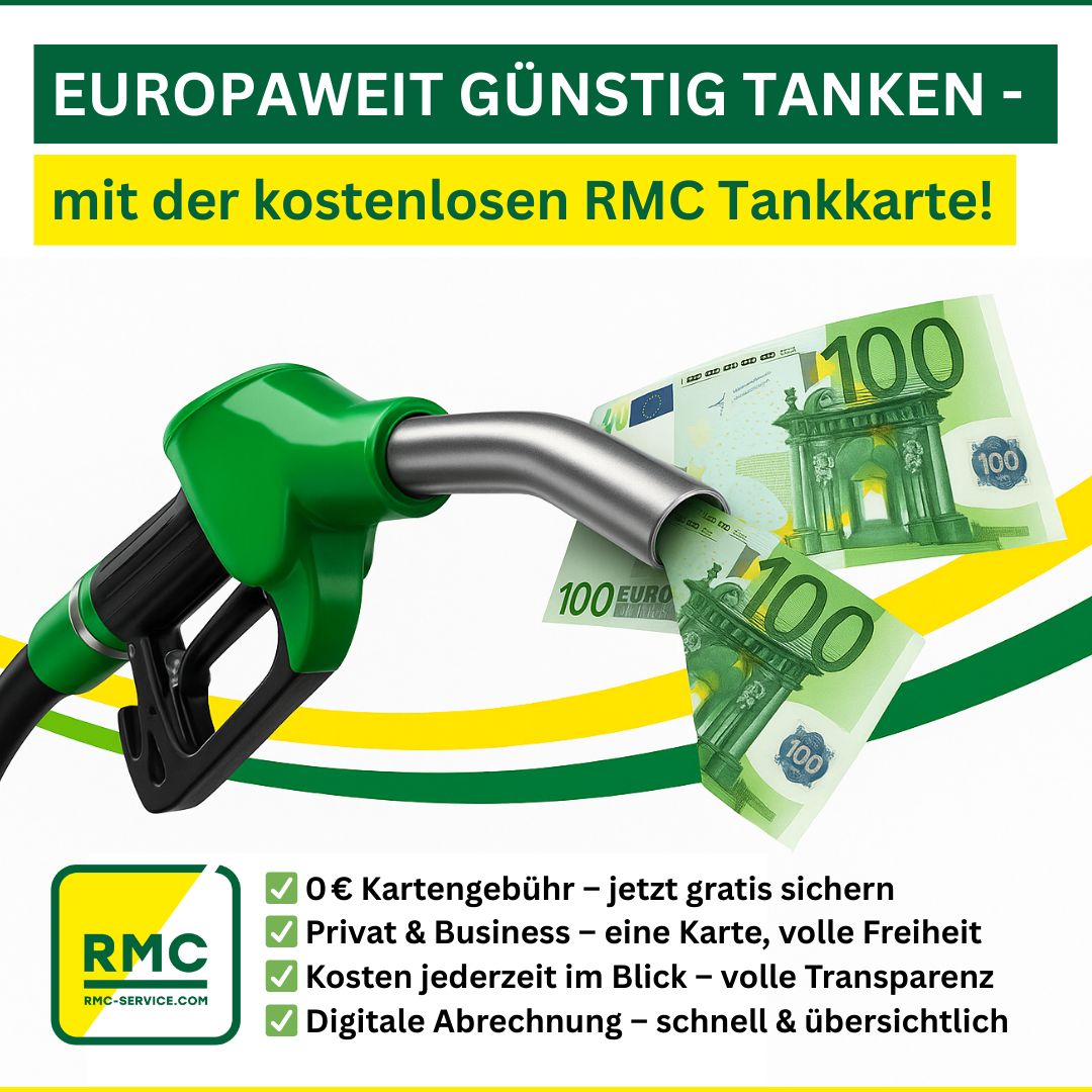 Günstig tanken leicht gemacht – mit der RMC Tankkarte!